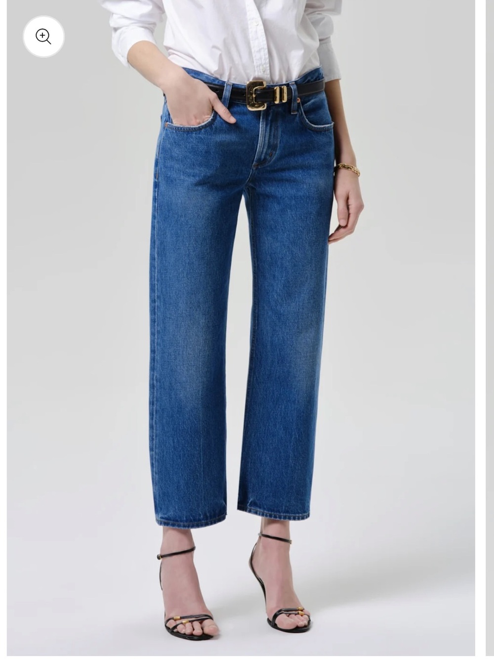 Citizens of Humanity Faye vintage straight leg mid rise jeans in Azure dark